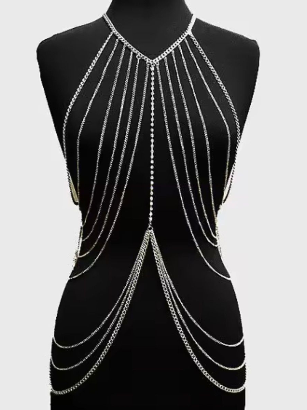 Silver Multi-Strand Body Chain